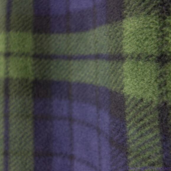 NWT JACHS Girlfriend green blue plaid Buffalo Sherpa jacket, size M - Picture 11 of 16